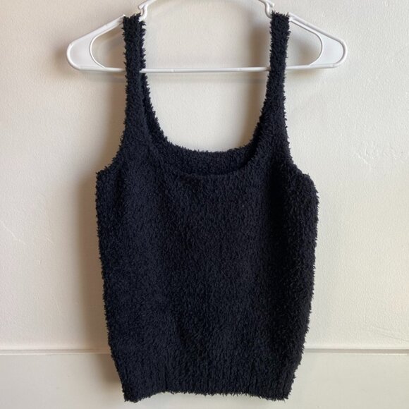 NWOT Skims Onyx Black Cozy Knit Tank Top - Picture 5 of 9